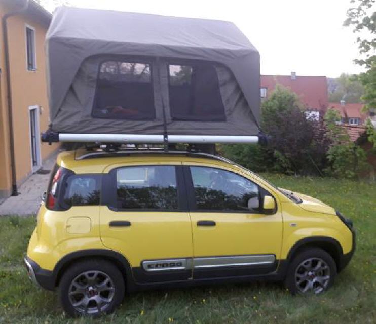 Rückansicht auf Fiat Panda. Bild: Schäfer