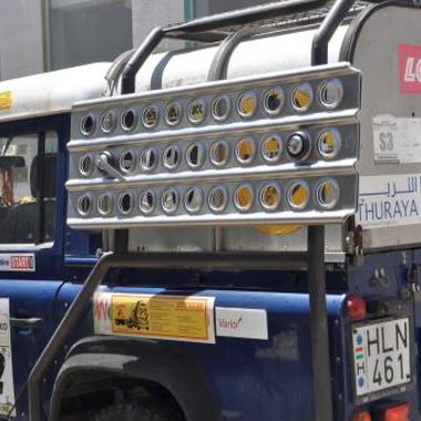 Sandblechhalterung für Rollcage / Rollbar